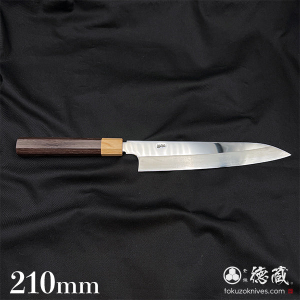 Stainless Silver Steel No. 3 Gyuto Knife (Chef's Knife) Rosewood Octagonal Handle