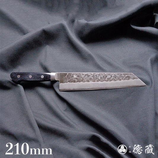 Ginsan(Silver 3)stainless steel matt finish Kiritsuke-knife  black handle