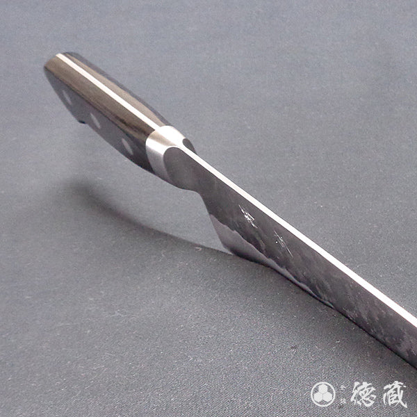 Ginsan(Silver 3)stainless steel matt finish Kiritsuke-knife  black handle