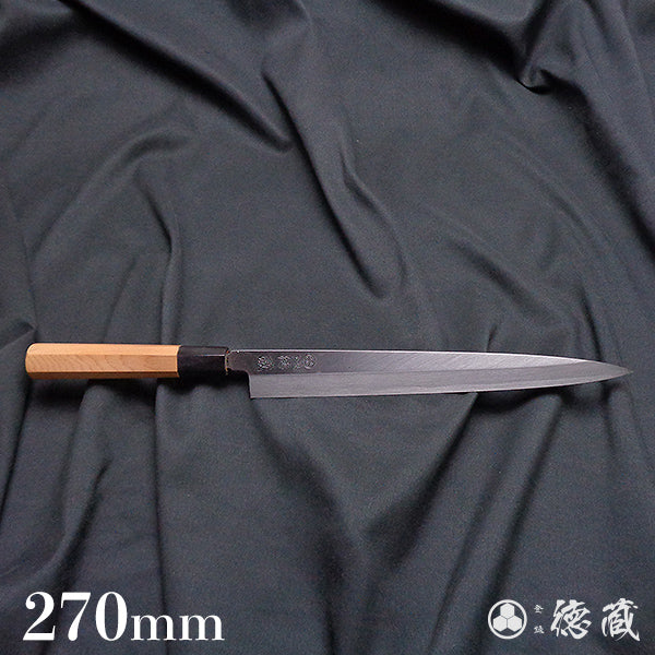 上白钢 柳刃刀 红豆杉八角手柄