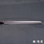 上白鋼　タコ引き包丁　イチイ八角柄
