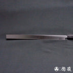 上白鋼　タコ引き包丁　イチイ八角柄