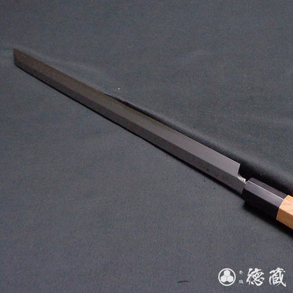 Carbon High-grade White Steel Takohiki-Knife (knives for cutting octopus) Japanese Yew Octagonal Handle