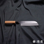 上白鋼　鎌形薄刃包丁　イチイ八角柄