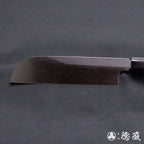 上白鋼　鎌形薄刃包丁　イチイ八角柄