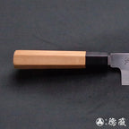 上白鋼　鎌形薄刃包丁　イチイ八角柄