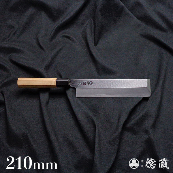 上白钢 薄刃刀  红豆杉八角手柄