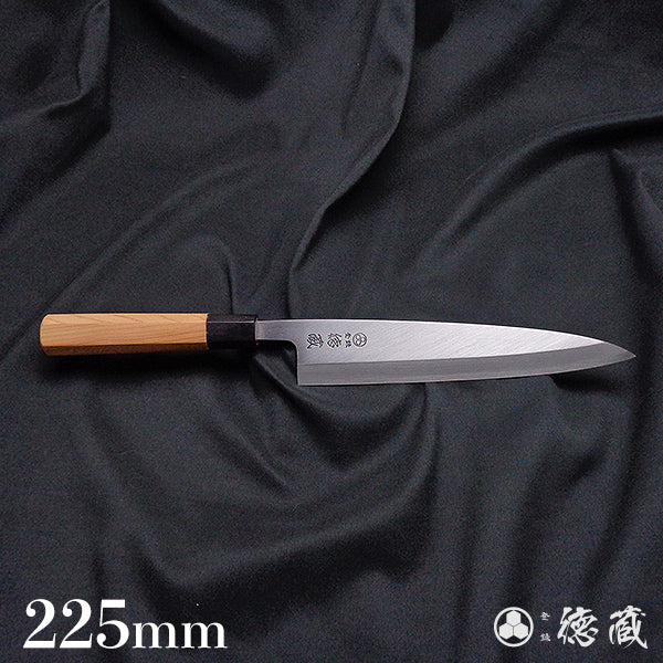 上白钢 身卸切鱼刀 红豆杉八角手柄