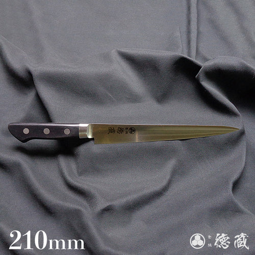 Stainless AUS8 Sujibiki Knife (Muscle Knife) Black Handle