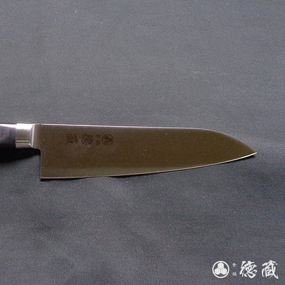 Stainless AUS8 Santoku Knife Black Handle