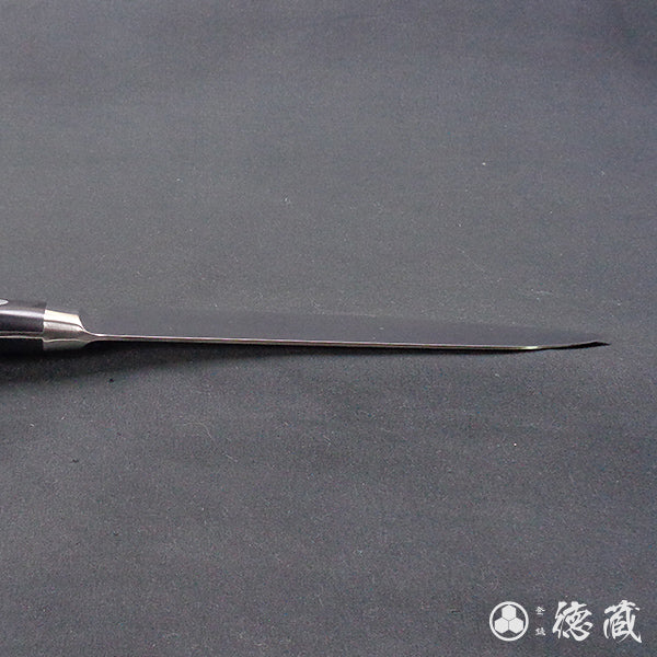 Stainless AUS8 Santoku Knife Black Handle