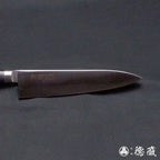 AUS8　洋出刃包丁　黒ハンドル
