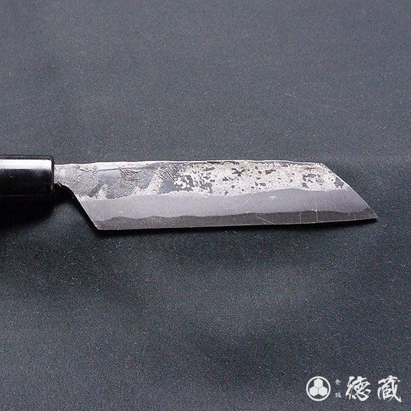 blue 1 carbon steel  black finish mioroshi-knife walnut handle