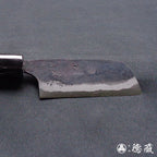 青二　黒打仕上　栗剥包丁　胡桃柄