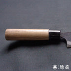 青二　黒打仕上　栗剥包丁　胡桃柄