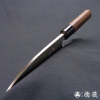 AUS8　左　厚出刃包丁　ウエンジ柄