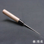 Silver-3 polished finish petty knife  walnuts handle
