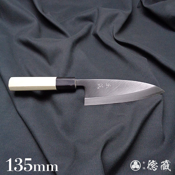 Carbon White Steel No. 2 Deba Knife (Fish Knife) Park Tree Octagonal Handle