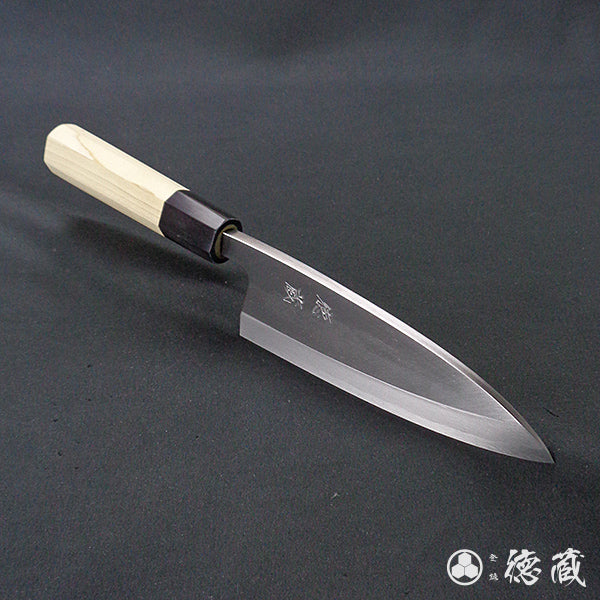 Carbon White Steel No. 2 Deba Knife (Fish Knife) Park Tree Octagonal Handle