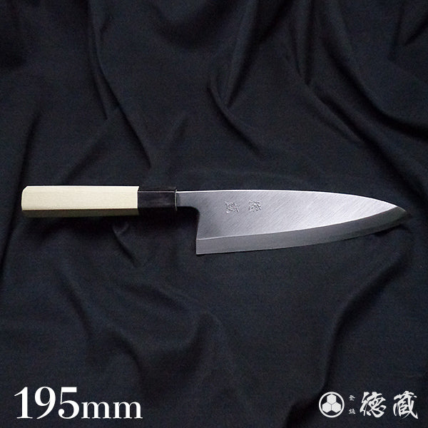 Carbon White Steel No. 2 Deba Knife (Fish Knife) Park Tree Octagonal Handle