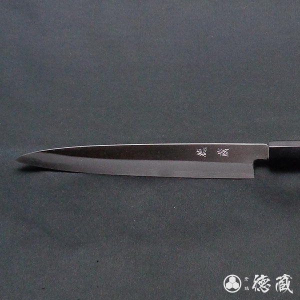 Carbon White Steel No. 2 Left Handed Yanagiba Knife Park Tree Octagonal Handle
