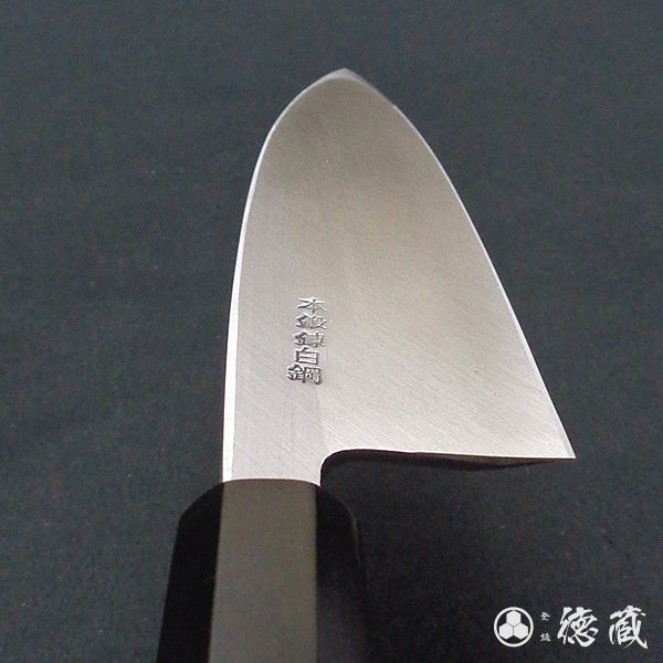 白二 左出刃包丁 朴八角柄 – 徳蔵刃物 TOKUZO KNIVES