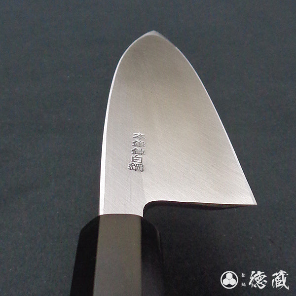 Carbon White Steel No. 2 Left Handed Deba Knife (Fish Knife) Octagonal Handle