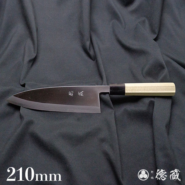 Carbon White Steel No. 2 Left Handed Deba Knife (Fish Knife) Octagonal Handle