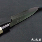 Carbon White Steel No. 2 Left Handed Santoku Knife Park Tree Octagonal Handle