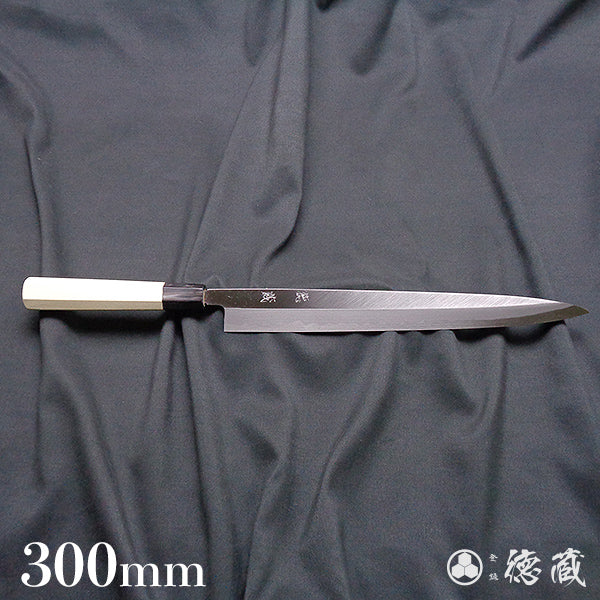 青二 柳刃刀 朴八角手柄