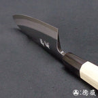 青二　出刃包丁　朴八角柄