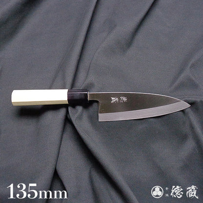 Carbon Blue Steel No. 2 Deba Knife (Fish Knife) Park Tree Octagonal Handle