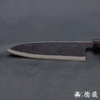 青二　黒肌仕上　伊予型舟行包丁　胡桃柄