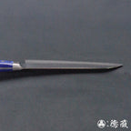 VG10 Damascus stainless steel  hammered finish santoku-knife blue handle