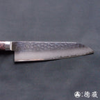 VG10 stainless steel  hammered finish santoku-knife mahogany handle