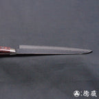 VG10 stainless steel  hammered finish santoku-knife mahogany handle