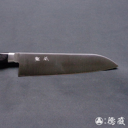 SRS stainless steel  Santoku-knife  black handle