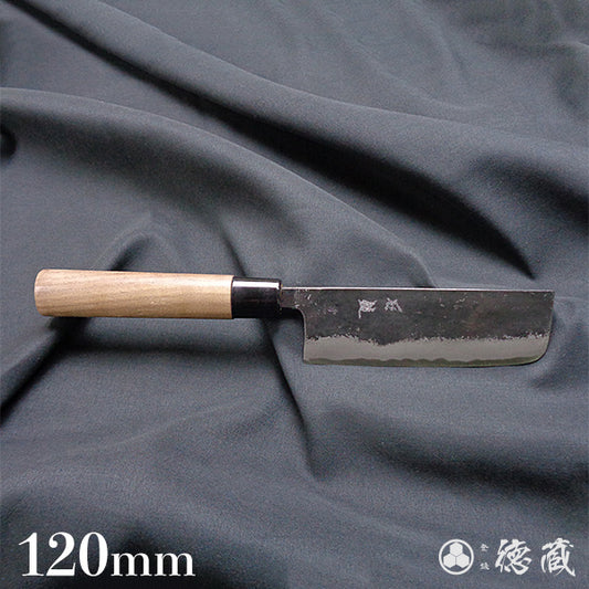 blue1  black finish  Nakiri-knife  walnuts handle