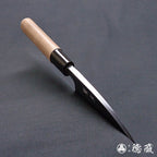 青二　黒打仕上　小出刃包丁　胡桃柄