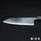 Carbon White Steel No. 1 Santoku Knife Walnuts Tree Octagonal Handle