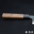 Carbon White Steel No. 1 Santoku Knife Walnuts Tree Octagonal Handle