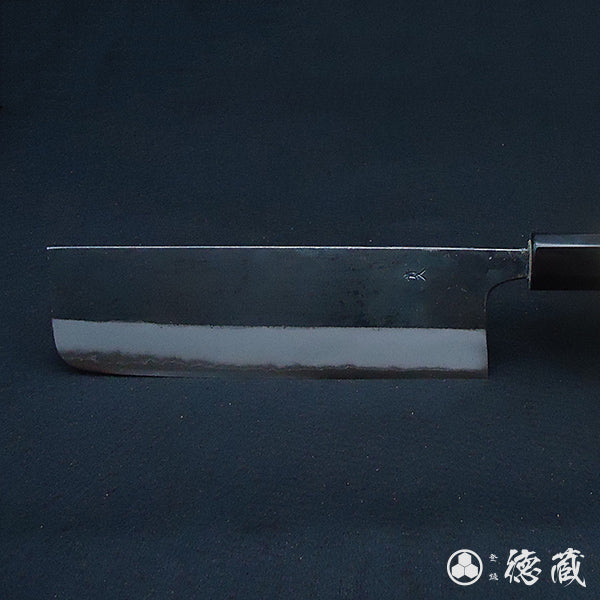 Carbon Blue Steel No. 2 Nakiri Knife Park Tree Octagonal Handle