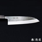 青二　ダマスカス　三徳包丁　紫檀八角柄