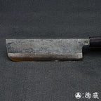 青二　ダマスカス　菜切包丁　紫檀八角柄