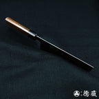 青二　ダマスカス　菜切包丁　紫檀八角柄