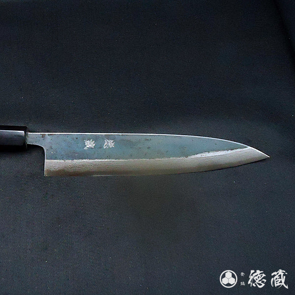 Carbon Blue Steel No. 2 Damascus Steel Gyuto Knife (Chef's Knife) Rosewood Octagonal Handle