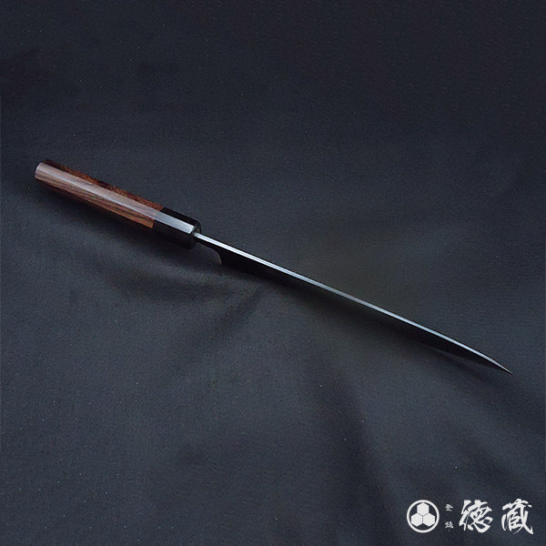 Carbon Blue Steel No. 2 Damascus Steel Gyuto Knife (Chef's Knife) Rosewood Octagonal Handle