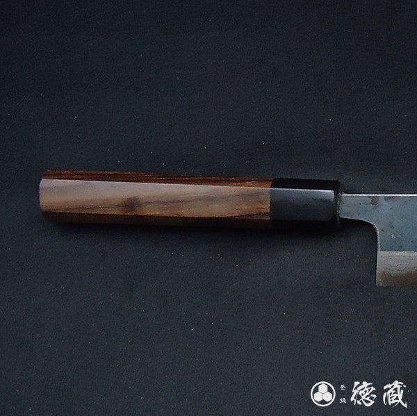 Carbon Blue Steel No. 2 Damascus Steel Gyuto Knife (Chef's Knife) Rosewood Octagonal Handle
