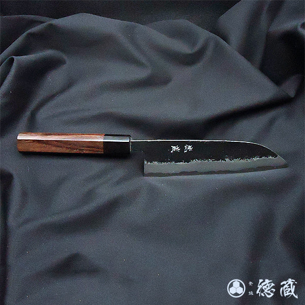 青二 大马士革 牛刀 紫檀八角手柄