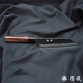 青二 大马士革 牛刀 紫檀八角手柄